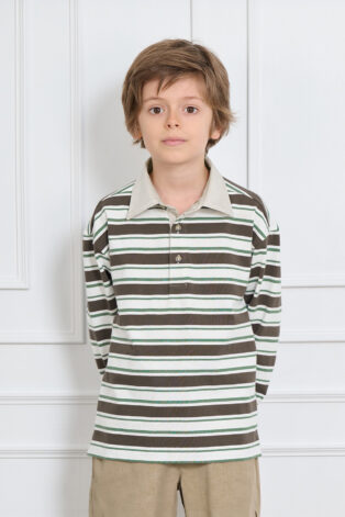 Moey Stripe Polo-shirt LS