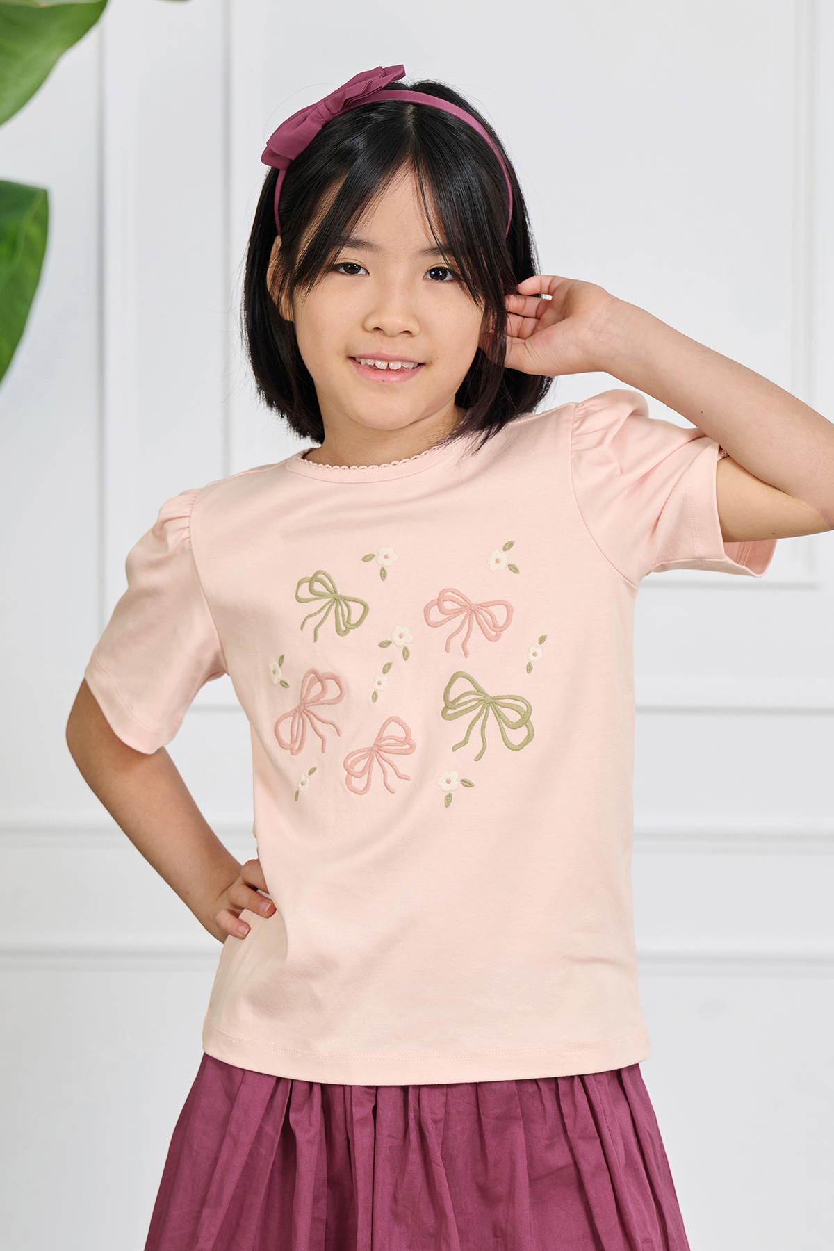 Winnie Bow Emb T-shirt SS - Image 2