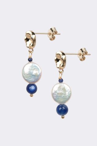 Pearl and Agate Earrings