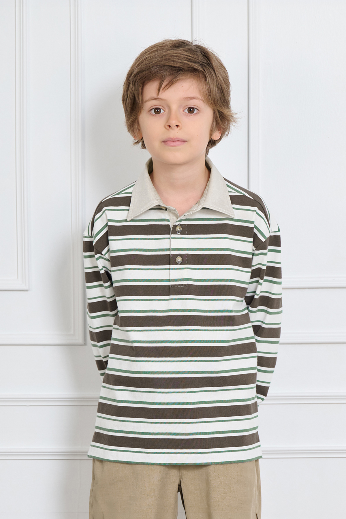 Moey Stripe Polo-shirt LS