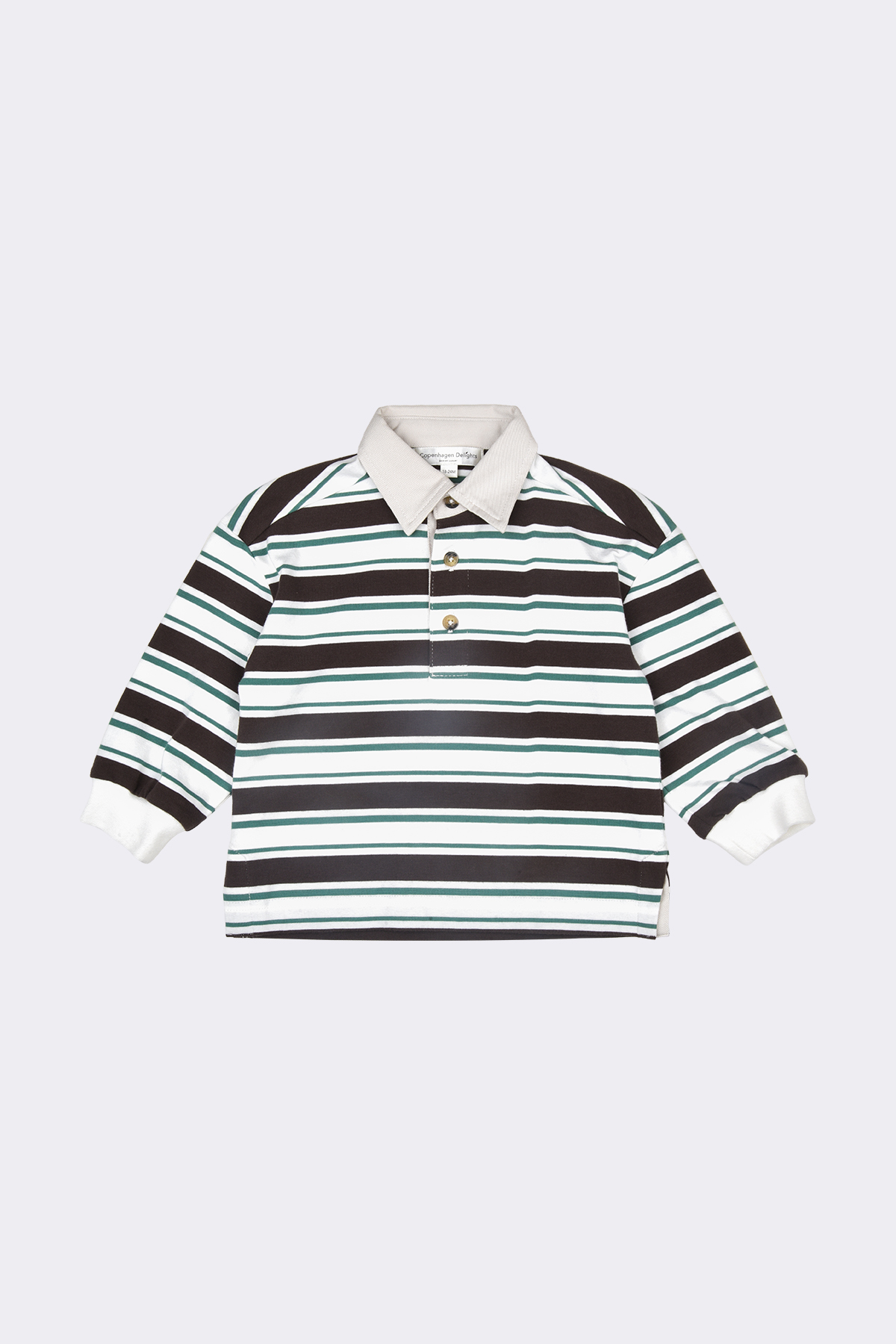 Moey Stripe Polo Shirt LS - Image 3