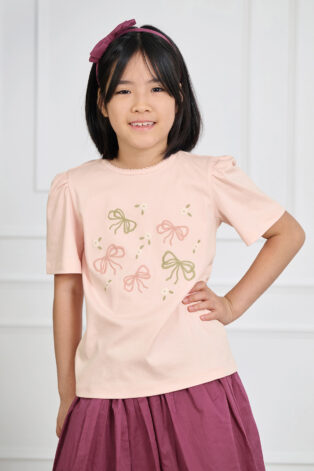 Winnie Bow Emb T-shirt SS